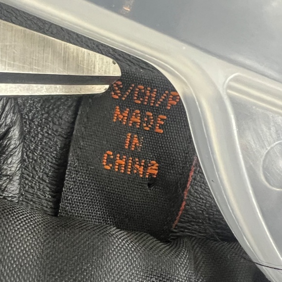 |•OAKBROOK•| Vintage Black Leather Full Length/Long Black Coat/Jacket Size Small - Picture 13 of 16